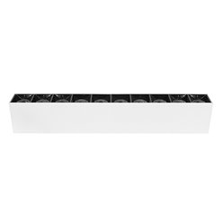 Lampa liniowa LED 30W natynkowa biało-czarna - ciepła