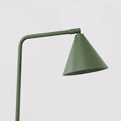 Lampa biurkowa ze stożkowym kloszem Nox 1xE14 zielona oliwka