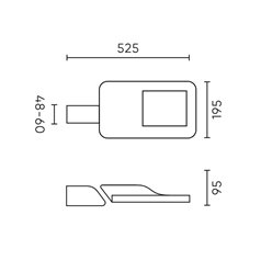Lampa uliczna LED drogowa Toleno 80W 12000lm 4000K