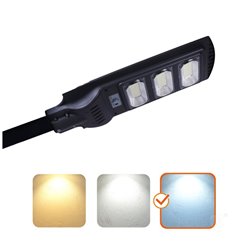 Solarna lampa led z czujnikiem biala