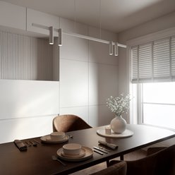 Lampa wisząca listwa ze spotami LED COB 30W CCT biała