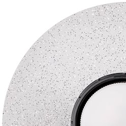 Lampa wisząca CIRVO GX53 czarna z efektem kryształu