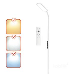 Lampa podłogowa LED Teilo 150cm 10W 3CCT z pilotem biała