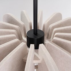 Lampa wisząca filcowa Mula 45 cm 1xE27 beżowa