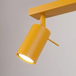 Kinkiet listwa z reflektorami Ring 2xGU10 żółty
