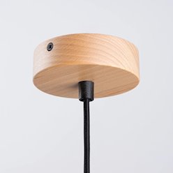 Lampa wisząca z okrągłym kloszem Fano 1xE27 czarna