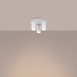 Lampa sufitowa tuby Lagos 3xGU10 okrągła biała