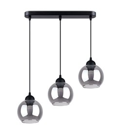 Lampa wisząca ALINO 3xE27 ciemne szkło