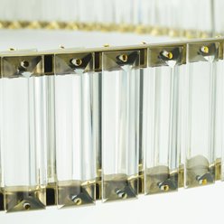 Lampa wisząca LED kryształowy okrąg Aureola 32W
