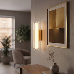 Kinkiet ścienny pionowy LED 6W 3CCT 30cm akryl złoty