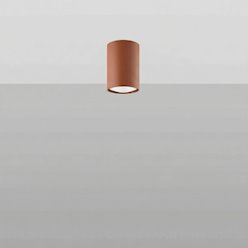 Tuba sufitowa Lagos 10 cm 1xGU10 ochra czerwona