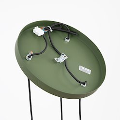 Lampa wisząca potrójna Estria 3xE14 beżowa/zielona oliwka