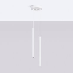 Lampa wisząca podwójna Arche 2xG9 okrągła biała