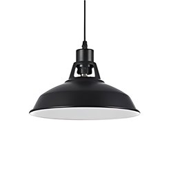Lampa wisząca industrialna Finix 1xE27 czarna