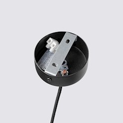 Lampa wisząca filcowa Feltro 1xG9 czarno-beżowa