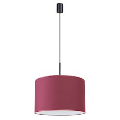 Lampa wisząca z abażurem Nevia 1xE27 burgundowa