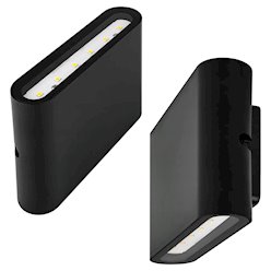 Kinkiet elewacyjny LED góra-dół Mini Gianto 6W czarny