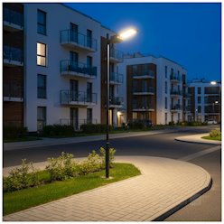 Lampa uliczna solarna z czujnikiem Street 40W 6000lm CCT
