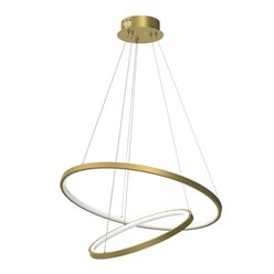 Lampa wisząca złote okręgi Golden 51W 4000K