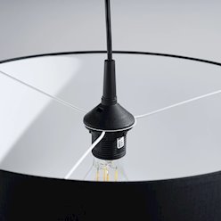 Lampa wisząca minimalistyczna Nova 40cm 1xE27 czarna