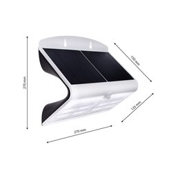 Kinkiet Solarny LED Butterfly Biały 6,8W