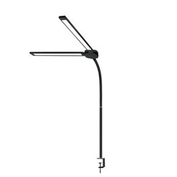 Lampka biurkowa LED Tenuix Duo przykręcana 14W CCT czarna