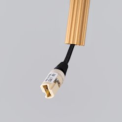 Lampa wisząca cienka tuba Arche 1xG9 złota