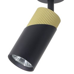Reflektor sufitowy Neo 1xGU10 czarno-złoty