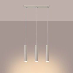 Lampa wisząca potrójna Lagos 3xGU10 listwa beżowa