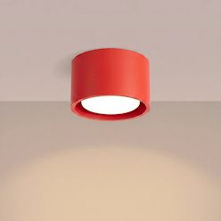 Lampa sufitowa tuba Modo 1xGx53 czerwona