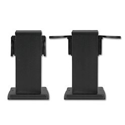 Słupek ogrodowy elektryczny PVC 2x Gniazdo 230V 20cm czarny