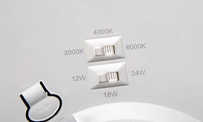 Panel LED okrągły 2w1 z regulacją mocy i barwy - biały