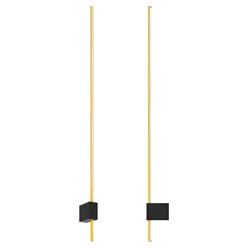 Kinkiet ścienny liniowy Costi 12W 120cm czarny-złoty