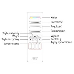 Pilot Mi Light SPI C9 8 scen do LED cyfrowych