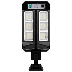 Lampa uliczna solarna Slim 300lm 6500K z czujnikiem i pilotem