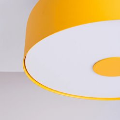 Lampa sufitowa okrągła Omiq 4xE27 żółta