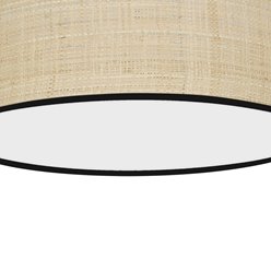 Lampa sufitowa okrągła Rattan 40cm 2xE27