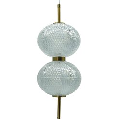 Lampa wiszące kule LED 39cm Amelia 30W - złota