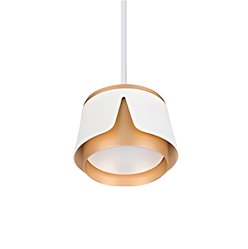 Lampa wisząca potrójna GX53 biała-złoto
