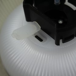 Lampa elewacyjna 2w1 solarna/USB - ciemny klosz