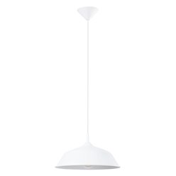 Lampa wisząca z okrągłym kloszem Frika 1xE27 biała