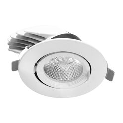 Oprawa LED Downlight regulowana biała 10W 850lm CRI90 3000K