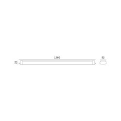 Lampa hermetyczna LED Cortez 36W 4320lm 120cm 4000K