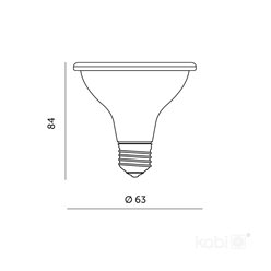 Żarówka LED E27 do uprawy roślin Planty 7W czarna