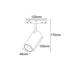 Reflektor magnetyczny Spotlight Osram 5Y biały 10W 4000K