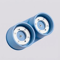 Lampa sufitowa podwójna tuba Modo 2xGx53 błękitna