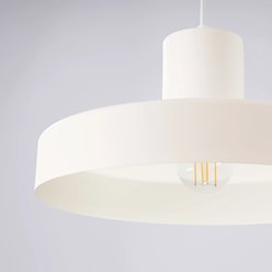 Lampa wisząca klasyczna Bilo 1xE27 beżowa