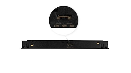 Reflektor magnetyczny Genesis czarny 12W 3CCT