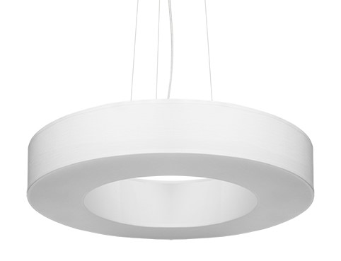 Lampa wisząca okrągła SATURNO SLIM 50 cm biała 5xE27